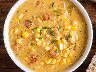 Рецепта Бърза и лесна кремообразна царевична супа